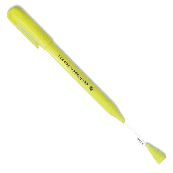 Centropen μαρκαδόρος υπογράμμισης κίτρινος 1-3mm