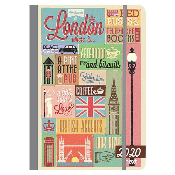 Gallery ημερολόγιο εβδομαδιαίο flexi λάστιχο 17x25εκ, London