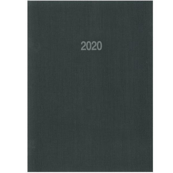 Next ημερολόγιο ημερήσιο δετό fabric σκ.γκρι 17x25εκ.