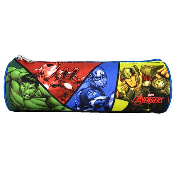 Βagtrotter κασετίνα βαρελάκι "Avengers" μαύρο 22x7εκ.