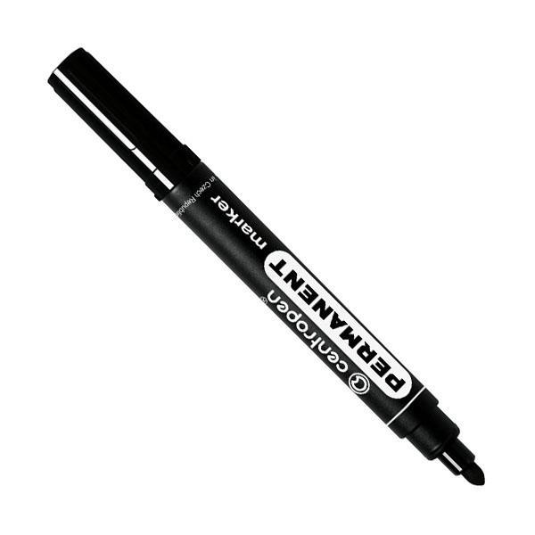 Centropen μαρκαδόρος ανεξίτηλος μαύρος στρόγγ. μύτη 2,5mm