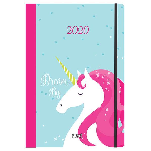 Next ημερολόγιο ημερήσιο flexi λάστιχο unicorn 12x17εκ.