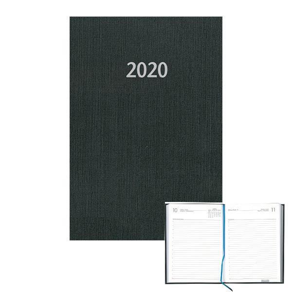Next ημερολόγιο ημερήσιο δετό fabric σκ. γκρι 12x17εκ.