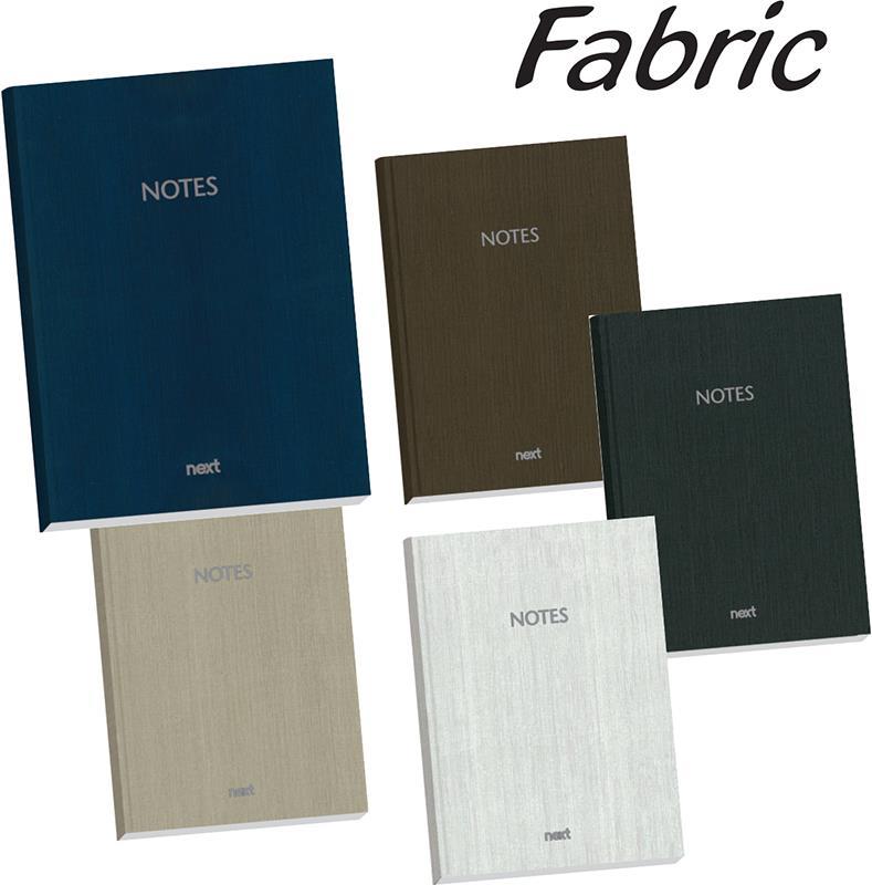Next fabric τετρ. δετό ριγέ 12x17εκ. 4θεμ. 256σελ.