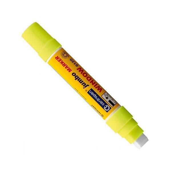 Centropen μαρκαδόρος υγρ. κιμωλίας κίτρινος jumbo 2-15mm