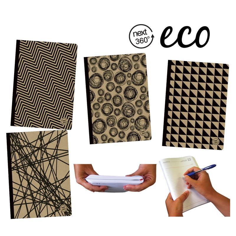 Next eco 360° τετρ. flexi 12x17εκ. 192σελ. 2θ.