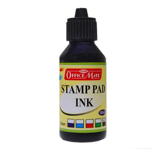 Officemate μελάνι για ταμπόν σφραγίδας μαύρο 100ml