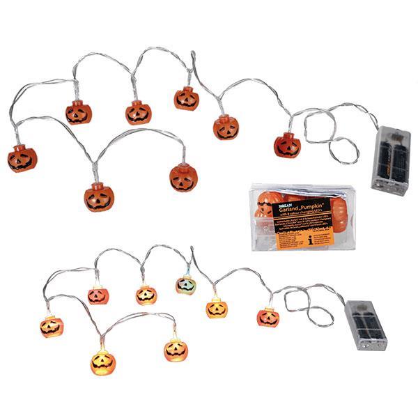 Λαμπάκια Halloween "κολοκύθες" led 3x2εκ. ,1,30μ.