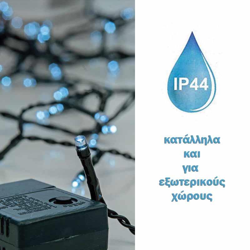 180 λαμπάκια led εξωτερικού χώρου ψυχρό
