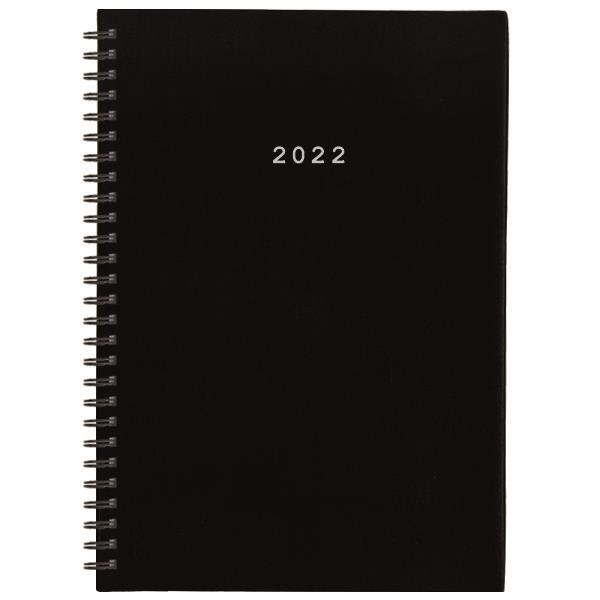 Next ημερολόγιο ημερήσιο 2022 σπιράλ basic μαύρο 17x25εκ.