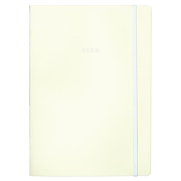 Next ημερολόγιο ημερήσιο 2022 flexi Pastel λευκό με λάστιχο 12x17εκ.