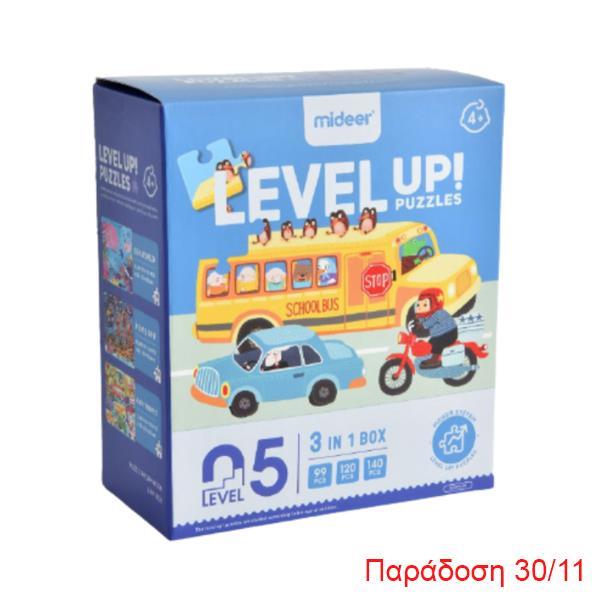 Mideer παζλ 3 σε 1 - Level Up 5 "Adventure"