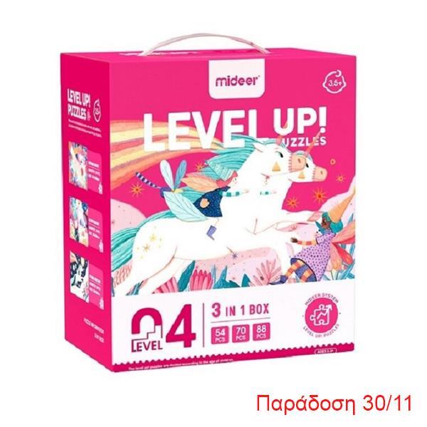 Mideer παζλ 3 σε 1 - Level Up 4 "Unicorn"