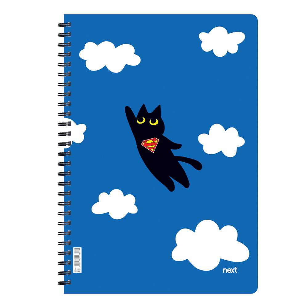 Next trends super cat τετράδιο σπιράλ 3 θέματα 105 φύλλα 21x29εκ.